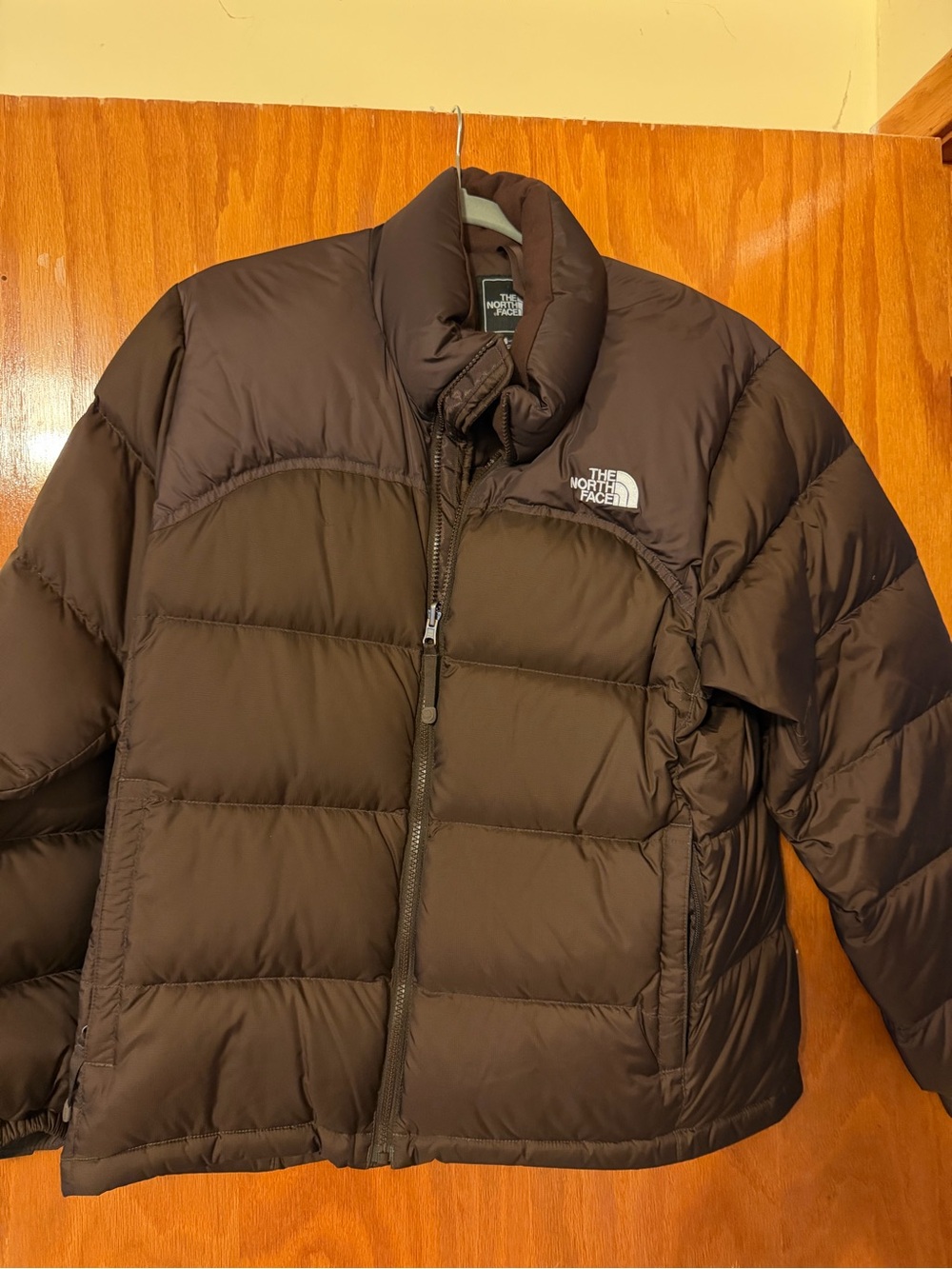 The North Face Brown Quilted Down Puffer Jacket